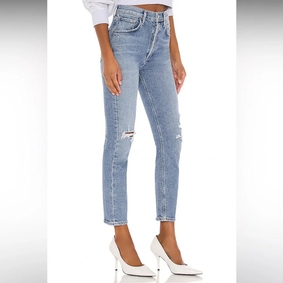 AGOLDE Riley High Rise Straight Crop in Whiplash Size 27 - Picture 2 of 11